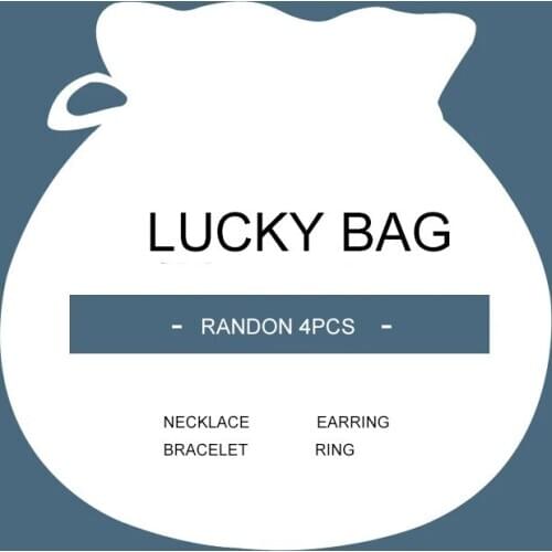 Big Suprise Fantastic Lucky Bag Extra Value Meal 2/3/4pcs Necklace Bracelet Earring Ring Sets
