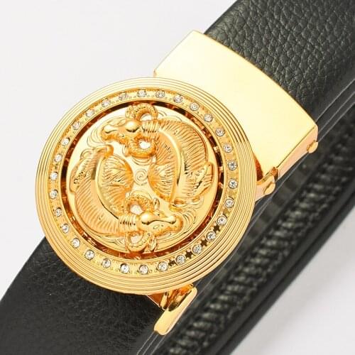 Hot Selling Men Belt Fashion Alloy Automatic Buckle Belt Business Affairs Casual Decoration Belt Mens Belts Luxury Brand 3.5cm