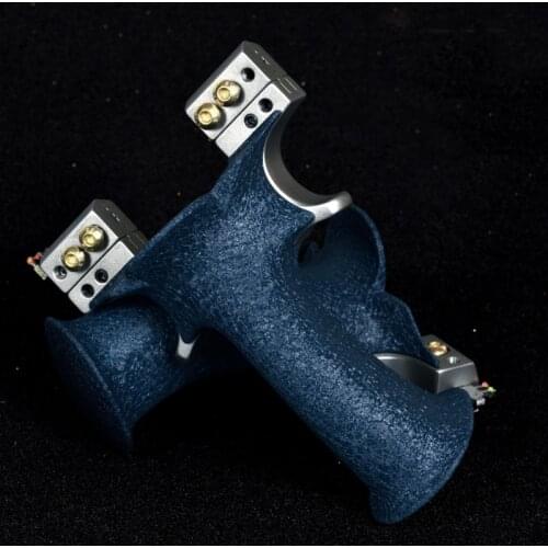 New Titanium Alloy Hunting Slingshot High Precision Adjustable Bow Head Flat Rubber Band Outdoor Shooting Game Catapult