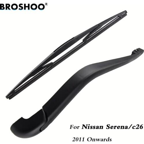 BROSHOO Car Rear Wiper Blades Back Windscreen Wiper Arm For Nissan Serena/C26 Hatchback (2011-) 355mm,Windshield Auto Styling