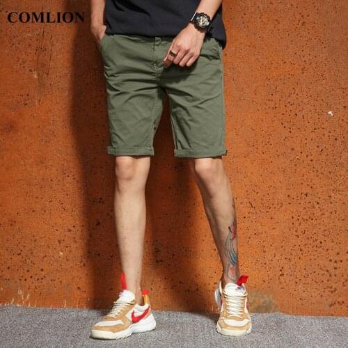 COMLION High Quality Brand Cargo Shorts Men 2018 Mens Multipocket Military Shorts For Men Summer New Shorts Bermuda Casual F21