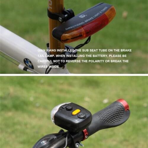 Electric Horn Brake Light Bicycle Turn Signal TailLight Riding Rear Light Night Riding Safety Warning Light Bike Accessories