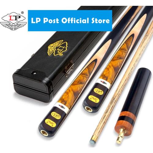 2019 Gorgeous LP High-end Excellent Handmade 3/4 Piece One Piece Snooker Cue Kit with Good Case 10mm Billiard Snooker Stick