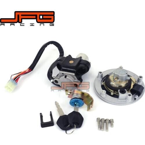 Lockset Ignition Key Switch Fuel Gas Cap Lock Key For SUZUKI GSF650 Bandit 650 1200 1250 GSF1200 GSF1250 GSX650 GSX1250 GSXR600