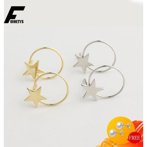 Bali Jelry Fashion 925 Sterling Silver Women Earring Jewelry Star Shape Stud Earrings Accessories for Wedding Engagement Party