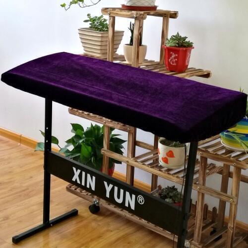 Thicken 1 PCS Pleuche 88 Keys Electronic Piano Cover Gold Velvet Keyboard Instrument Cover Dirt Proof Protector With Drawstring