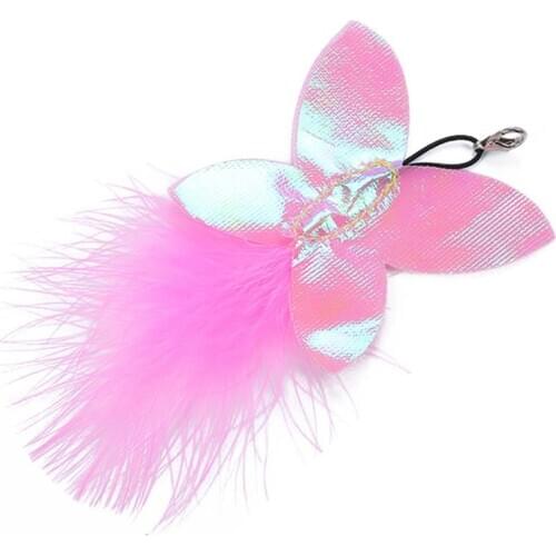 1pc Cat Stick Replacement Fake Feather Decor Teaser Refill Cat Teaser Toy Refill Pet Supplies Cat Favors