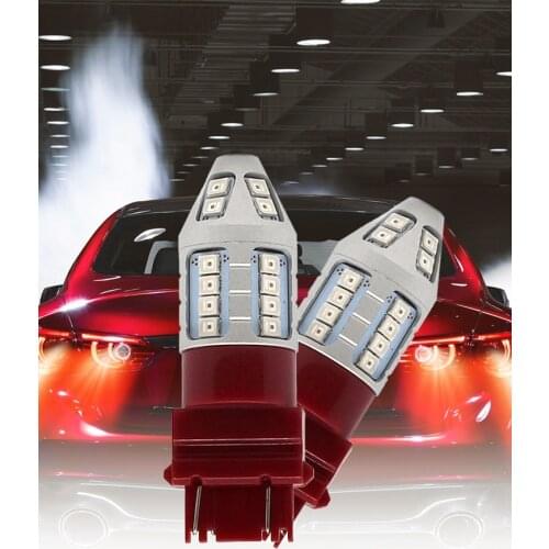 1PCS LED Dynamic Brake Light Red LED Strobe Flashing Tail Brake Stop Parking Bulbs Light 3157 30SMD 2835