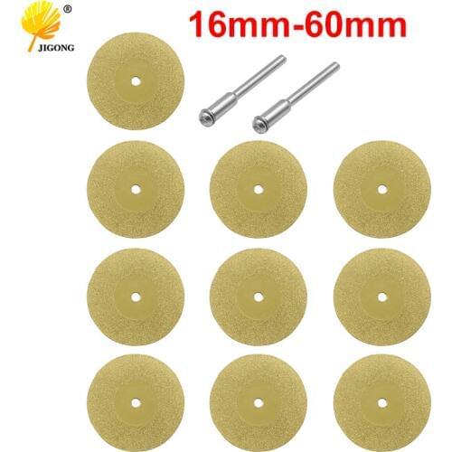 12pcs 1set 16-60mm diamond wheel saw circular cutting blade rotary tool titanium plated diamond cutting blade
