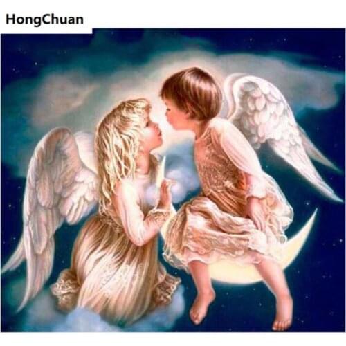 Angel 5D DIY square/round diamond painting girl cross stitch needlework home decoration mural mosaic diamond embroidery gift