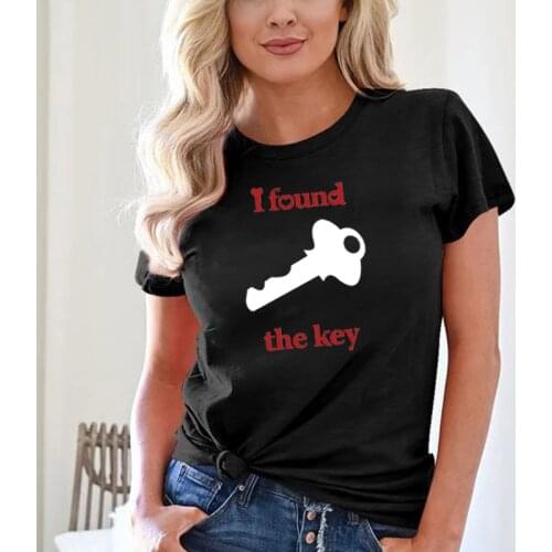 I Locked My Heart I Found The Key Lovers Couple T Shirt Summer Lovers Funny Men Women Casual Cotton Printed Tops Couple Tee