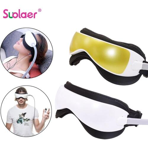 Eye Massager Heated Massaging Goggles Music Magnetic Air Pressure Eye Massager Anti Aging Electric Glasses Device Health Care