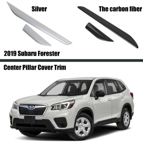For Subaru Forester 2019 2020 ABS Carbon Fiber Grain Central Control Dashboard Instrument Cover Trims Strips Accessories
