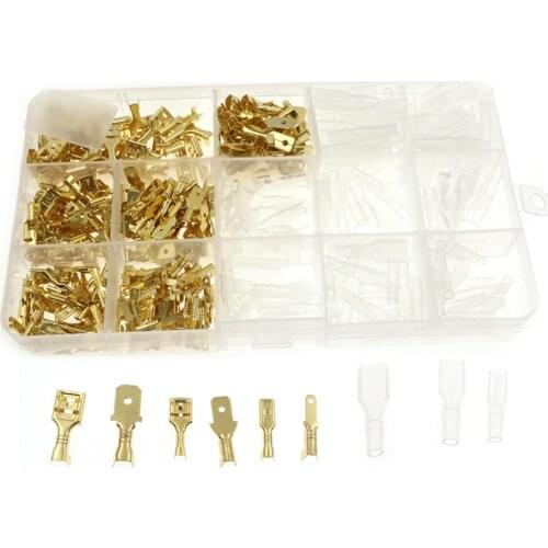 360Pcs Crimp Terminal Connector Assortment Kit Insulated Electrical Wire Connectors Assortment Set Spade Crimp Terminals