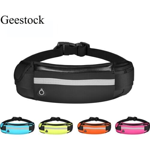 Geestock Waist Pack Running Bag Sport Portable Gym Holographic Waist Bag Men Women Phone Belt Bag Multi-func Fanny Pack Jogging