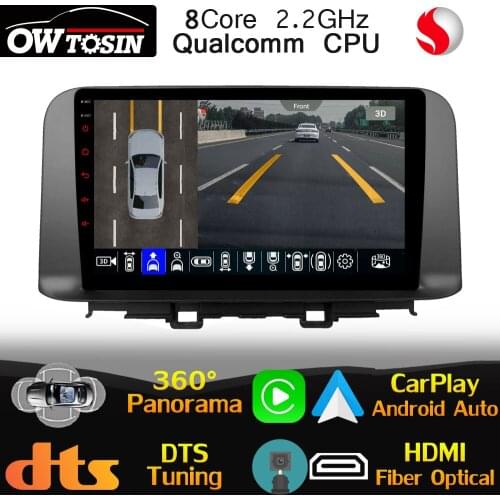 Qualcomm CPU Android For Hyundai Kona Kauai 2017-2020 Car Multimedia Player GPS CarPlay Radio Optical HDMI Head Unit Stereo DSP