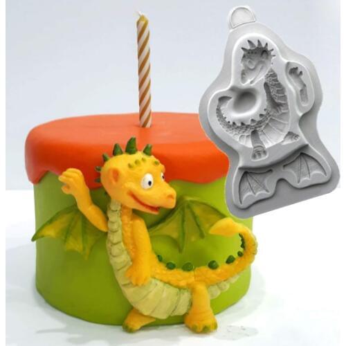 Little Dragon Silicone Moulds Fondant Cakes Decor Tools Silicone Mold Sugarcraft Chocolate Baking Tools For Cakes Gumpaste Form
