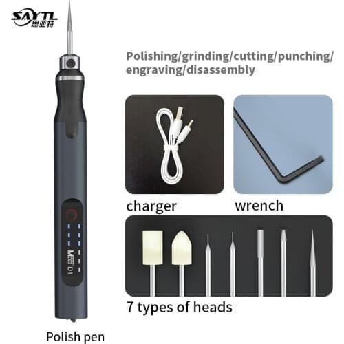 MaAnt D1 Smart Electric Sharpening Mini Handheld Grinder Engraving Pen Tool Set DIY Carving Grinding Polishing Rechargeable