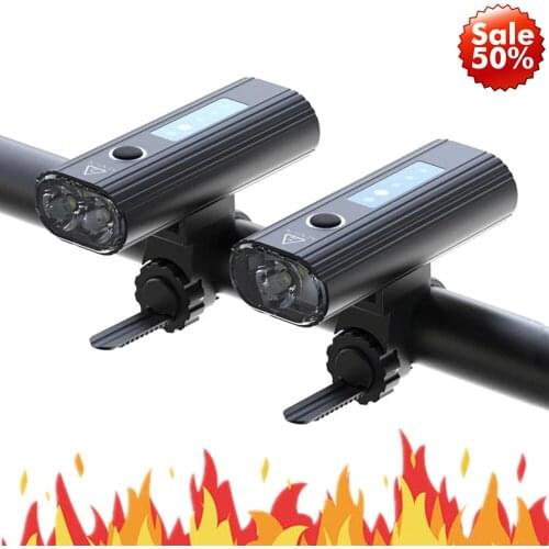 Bicycle Light Front USB Rechargeable Handlebar Flashlight For Bike Accessories Cycling MTB Bike Headlight Lamp 700 Lumens XPG