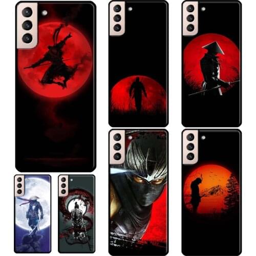 Japan The Samurai Ninja Soft Case For Samsung Galaxy S21 Ultra S20 FE S8 S9 S10 Note 10 Plus Note 20 Ultra Coque