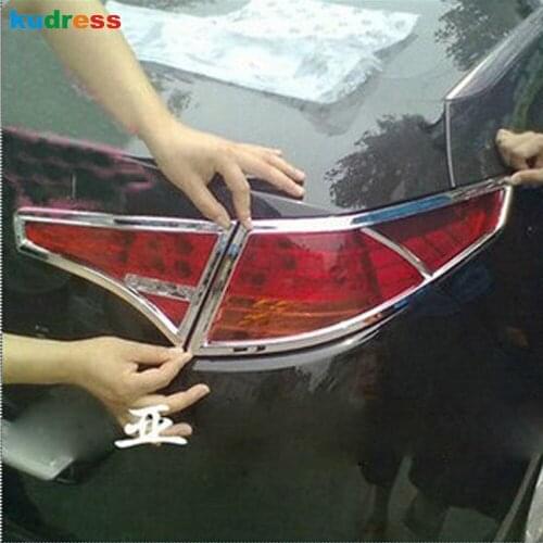 For Kia Optima K5 2011 2012 2013 2014 2015 ABS Chrome Rear Light Lamp Cover Trim Tail Taillight Frame Trims Car Styling 4pcs/set