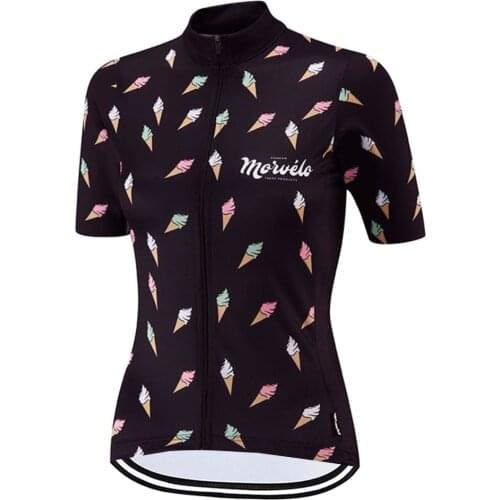 Morvelo Women Cycling Jersey Summer MTB Jersey Road Bike Bicycle Shirts Short Sleeve Racing Tops Sports Roupa Ciclismo Feminina
