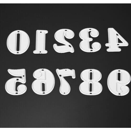 0-9 Numbers Cutting Die Set Carbon Steel Embossing Cutting Stencil Paper Cards Decorative Crafts Scrapbooking Template Mold