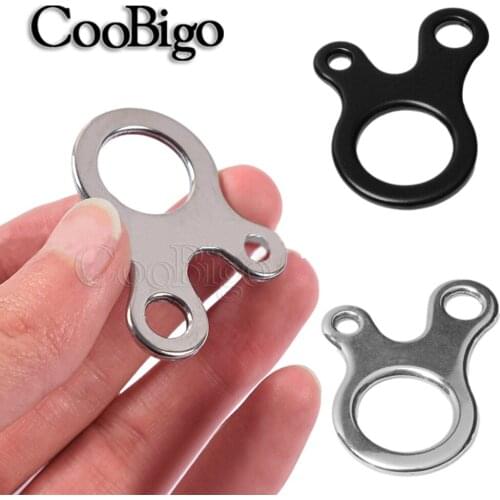 Tent Cord Rope Fastener Multi Tool Knot Rope Buckle Outdoor Camping Travel Kit Hanger Tightener 3 Hole Bag DIY Accessories 10pcs