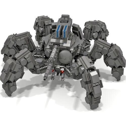 1470Pcs MOC Multi-legged Tarantula Model Small Particle Building Blocks Educational Toy Gift Set For Christmas - Dark Grey