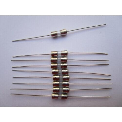 3.6x10mm F6.3A Fast Blow Miniature Glass fuses with Fine wire 600 pcs per Lot