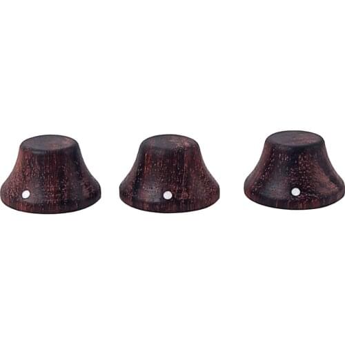 3PCS/Pack Rose Wood Guitar Volume Tone Control Knobs Music Instrument Accs