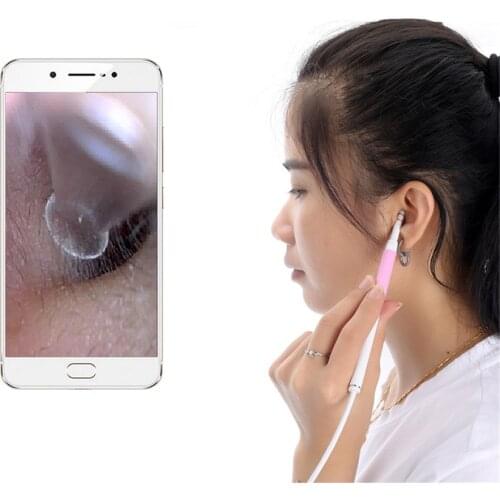 Kebidu 3 in1 Visual Ear Picker mini camera Endoscope Ear Cleaner Otoscope otoscope Comfortable Safe Ear Pick 2m Cable 5.5mm