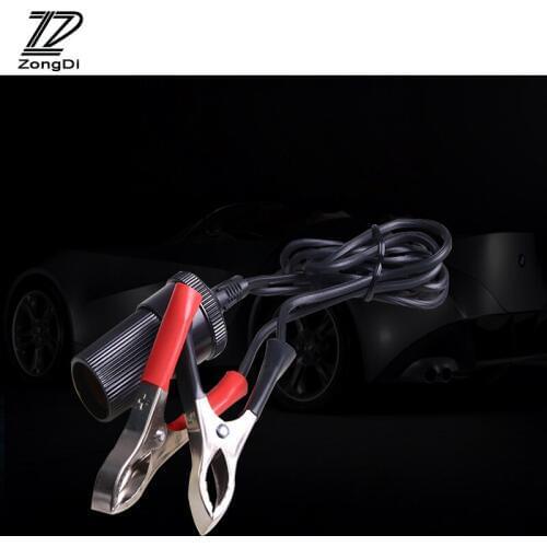 ZD 1X Car Alligator Clip Cable Battery tran to cigarette lighter interface For Lada granta vesta Kia rio ceed sportage Seat leon