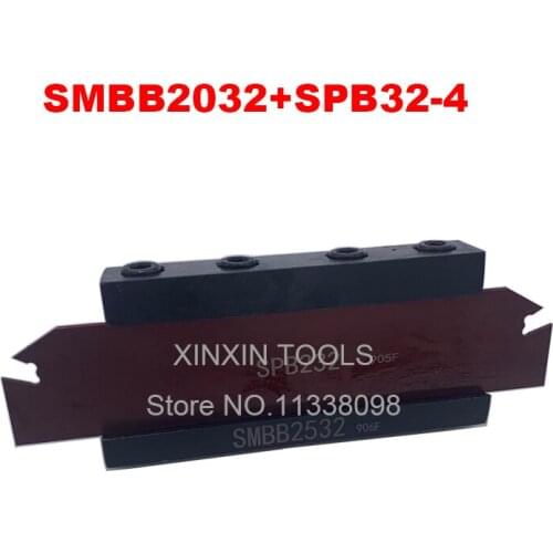 Free delivery of SPB32-4 NC cutter bar and SMBB2032 CNC turret set Lathe Machine cutting Tool Stand Holder For SP400,ZQMX4N11