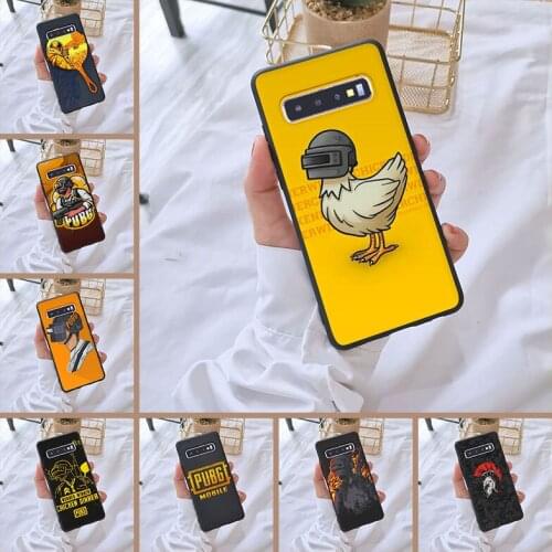 PUBG Game Cool Men Black Phone Case For Samsung Galaxy S10 Plus 5G 10E Cases For Samsung Galaxy Note 10 Pro Silicone Back Cover