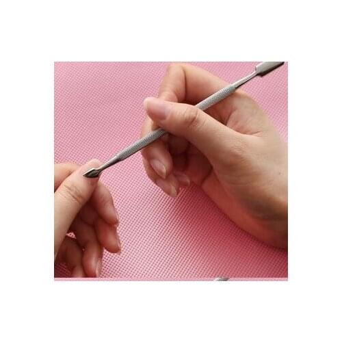 2000 pcs Stainless Steel Cuticle Remover Double Sided Finger Dead Skin Push Nail Cuticle Pusher Manicure Pedicure Care Tool