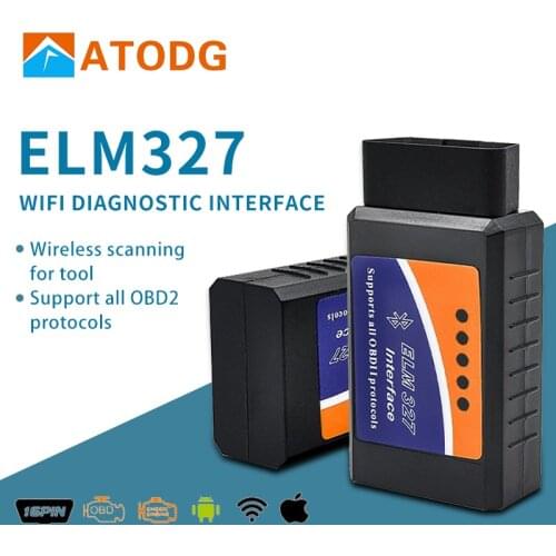 ELM327 Wifi/Bluetooth OBD2 OBDII Code Reader ELM 327 Bluetooth ELM327 Auto Scanner ELM327 for IPhone Ipad code reader