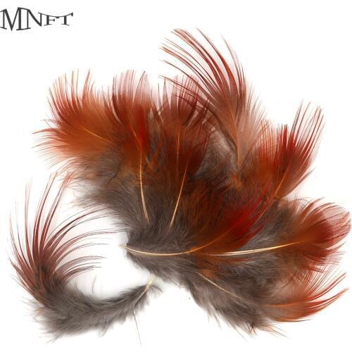 MNFT 20Pcs High Quality Natural Pheasant Herl Feather DIY Fly Tying Material Making Nymph Fishing Fly Material