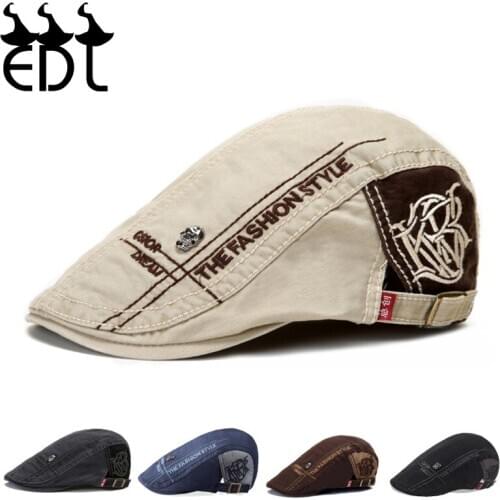 Fashion New Autumn And Winter Hat Mens Elderly Cricket Cap Progress Man England Classic Plaid Woolen Beret