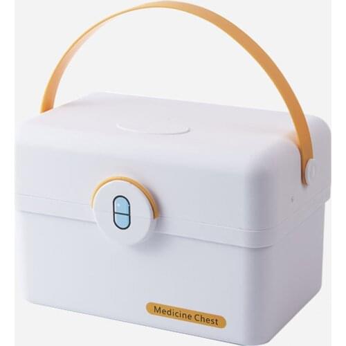 Plastic Storage Box Medical Box Organizer Multi-Functional Portable Medicine Cabinet Family Emergency Kit Box for Dropship