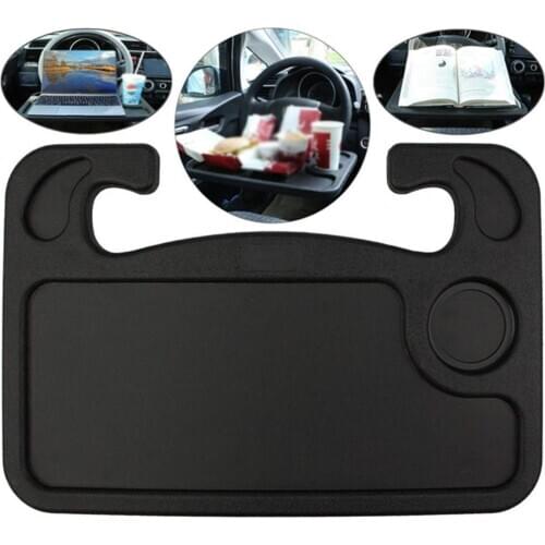 Portable Car Laptop Computer Desk Mount Stand Steering Wheel Eat Work Drink Food Coffee Goods Tray Board Dining Table Holder