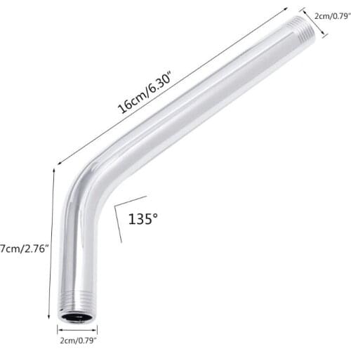 Thread G1/2 Stainless Steel Wall Mounted Tube Rainfall Shower Head Arm Bracket