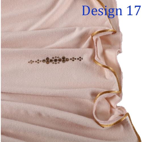 D17 Design 17 one golden lines Indiase Arabische Nederlandse Islamitische Vrouw Gebed Jersey Hijab headscarf with Rhinestone
