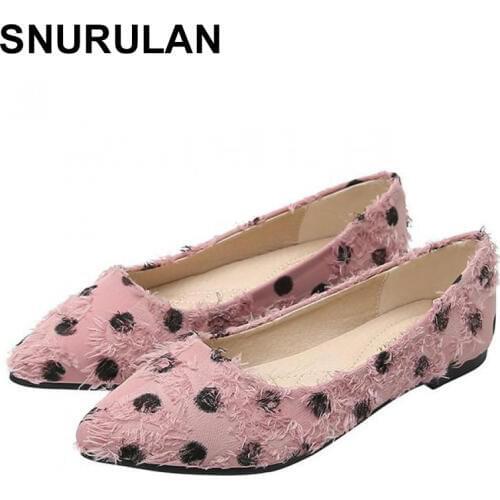 SNURULANPointed Toe Flats Luxury Shoes Women Designers Cute Shoes Lady Shoes Women Fashion Zapatos De Mujer De Moda DamenSchuhe