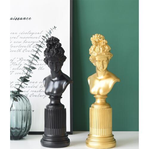 Nordic modern creative imitation plaster like art figure ornament decoration living room light luxury furnishings feng shui
