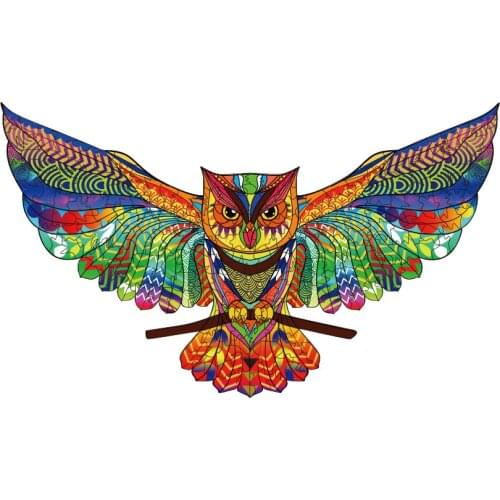 Unique Wooden Animal Puzzles Owl For Children Educational Toys Wooden Jigsaw Adults Puzzles Games DIY Crafts Gifts Paper Box