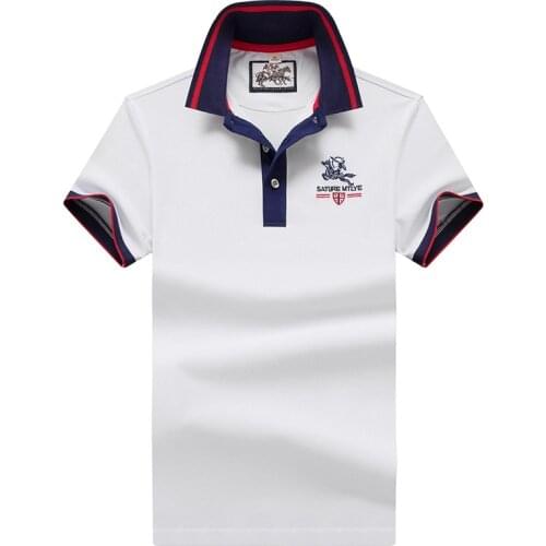 Embroidery Brand Summer Polo Shirt Men Casual Short Sleeve Big Size M-4XL Cotton Breathable Sportswear Patchwork Color Polo Tees