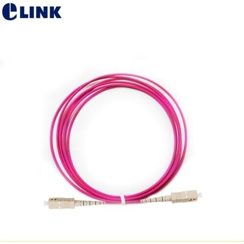 10pcs 3M Fiber jumper OM4 Red SC-SC LC-LC LC-SC FC-FC ST-ST LC-ST connector 3mtr Simplex voilet optical fibre patch cable ftth