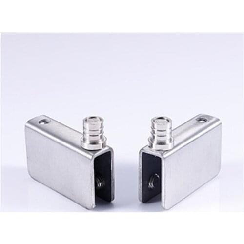 2pcs Glass Door Cabinet Clamps for 8-12mm Stainless Steel Glass Door Hinges Cabinet Clips Hidden Cabinet Door Hinges