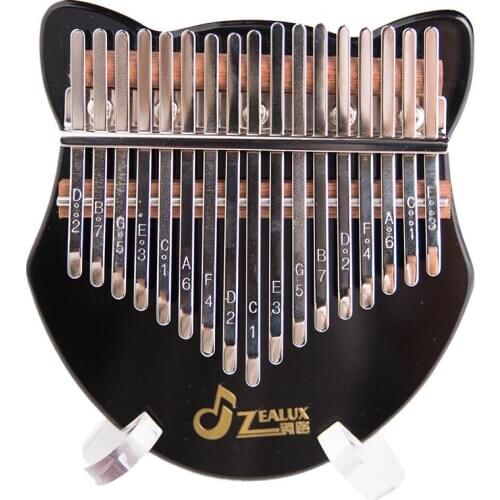 2020 17-key Acrylic Kalimba Black Kalimba Thumb Piano with Tuning Hammer Product classi fication Kalimba Thumb Piano